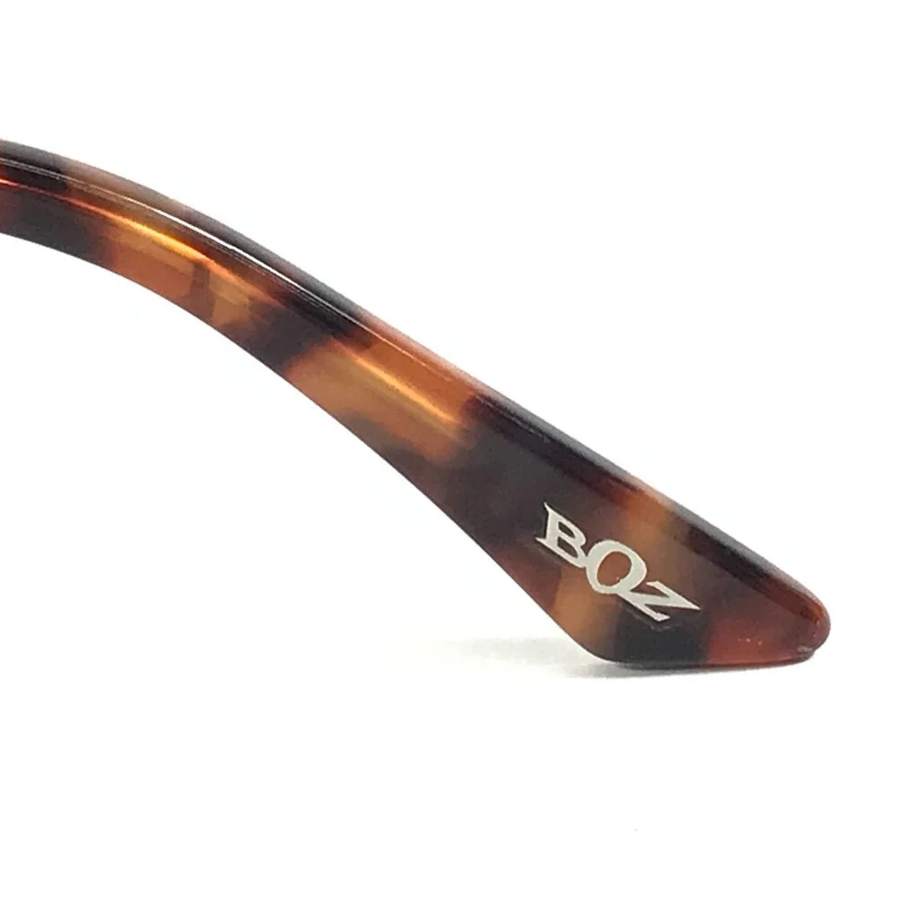 BOZ Sunglasses DESTINY 6000 Black with Orange Tiger Eyes w/ Gray Gradient Lenses